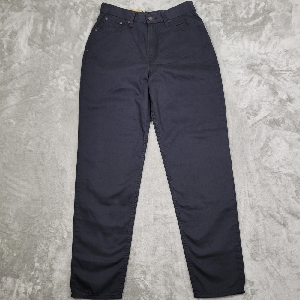 Levi's 29x30 High Waisted Mom Jeans Black Women's Cotton Blend‎ Tapered (NWT)